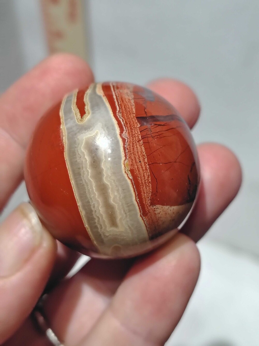 Red Jasper Sphere Polished Natural Crystal Healing Stone